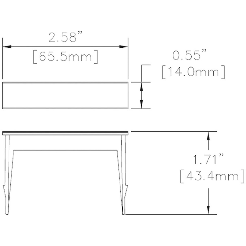 TB130-102 5-Pack 1/2-Inch Blank Plates for Altinex Table Buddy - White