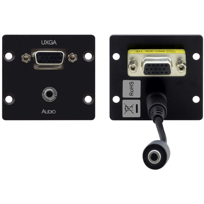 Kramer WXA-2P(B) 15-pin HD, 3.5mm Wall Plate